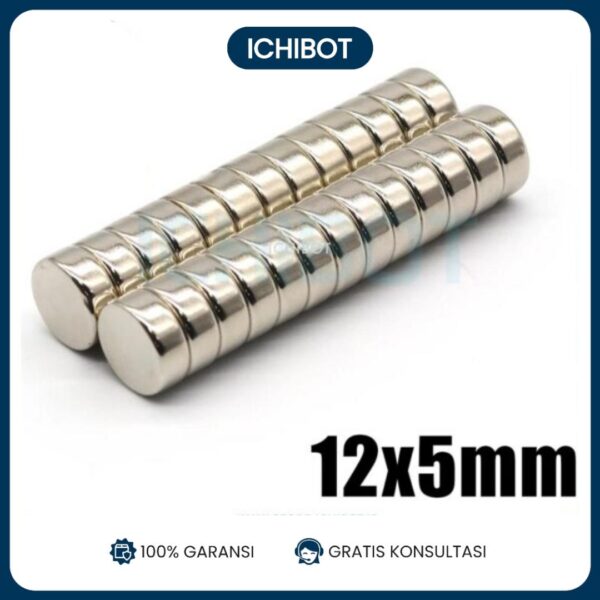 Magnet 12x5mm Neodymium Bulat NdFeB Kuat 12mm 5mm 12x5 mm Strong