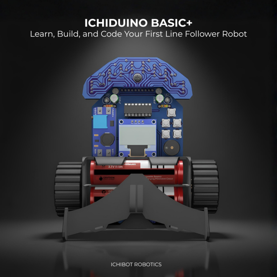 Ichiduino Basic Plus Line Follower Edukasi Belum Dirakit Ichibot