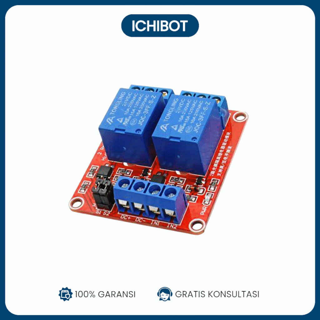 Modul Relay 2-Channel 5V Optocoupler Trigger High Low Arduino ESP32 ...