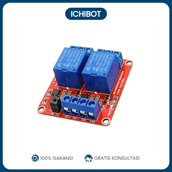 Modul Relay 2-Channel 5V Optocoupler Trigger High Low Arduino ESP32
