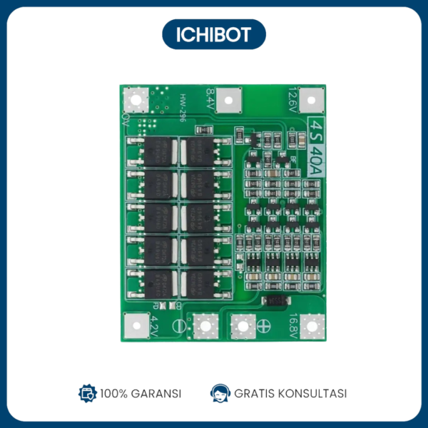 BMS 4S 18650 14.8V (Charge 16.8V) — 40A Enhanced Version