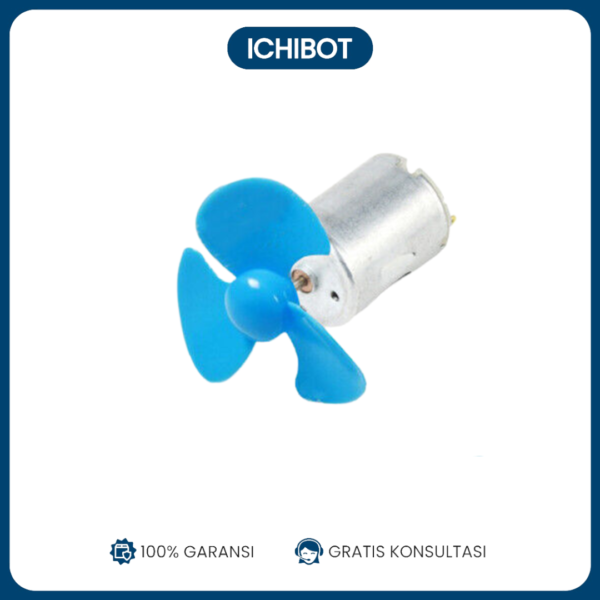 Motor DC Brushed Kecil 3V/6V — Tipe 140 / R280 / RC300 (untuk kipas mini & proyek DIY)