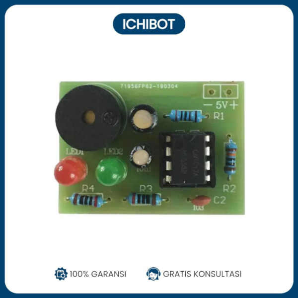 NE555 multivibrator kit NE555P astable circuit double flash light