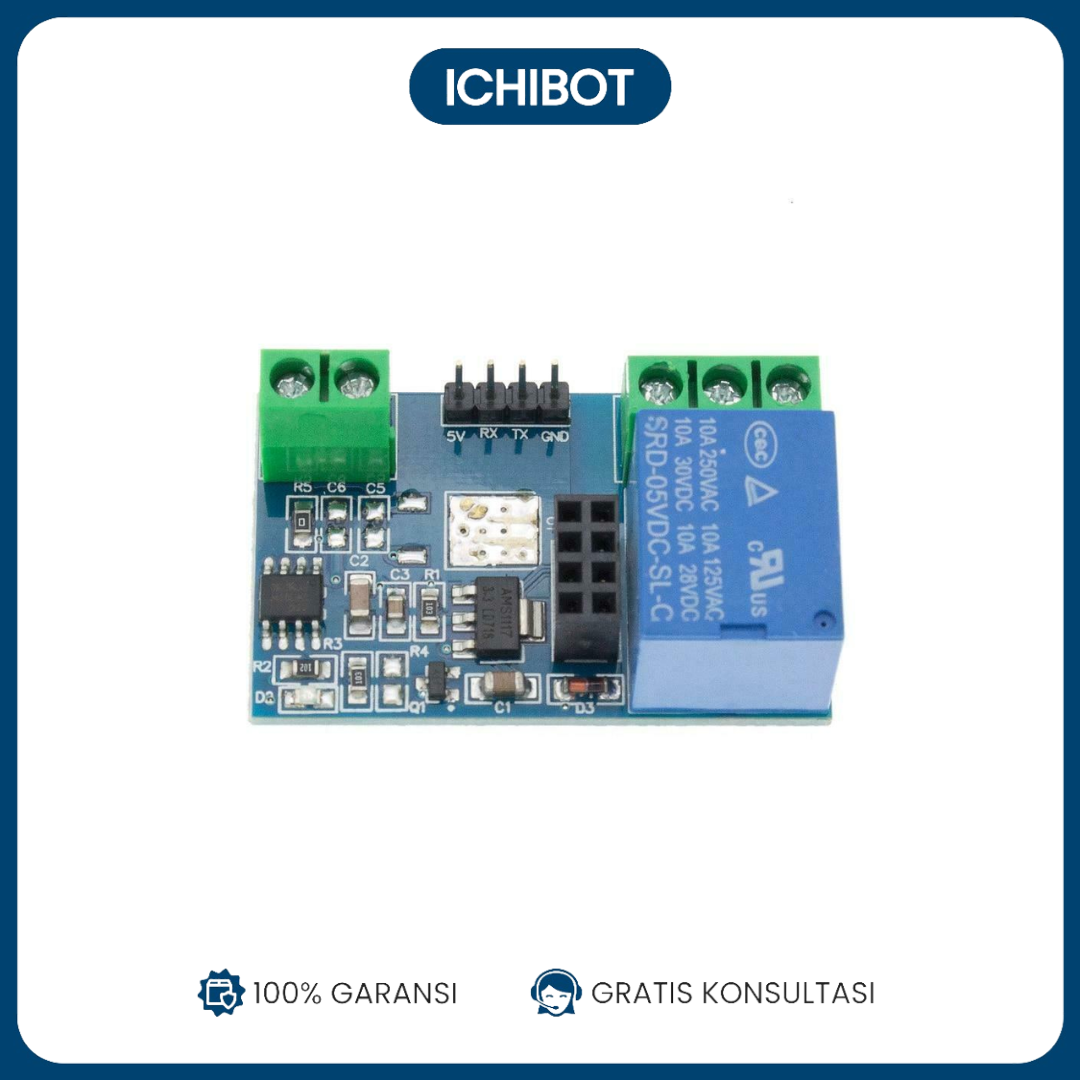 Modul Relay WiFi ESP8266 5V 1 Channel-Tanpa esp