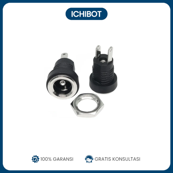 Socket DC Mount Female Mur Lubang Jack DC 5.5mm 2 Pin